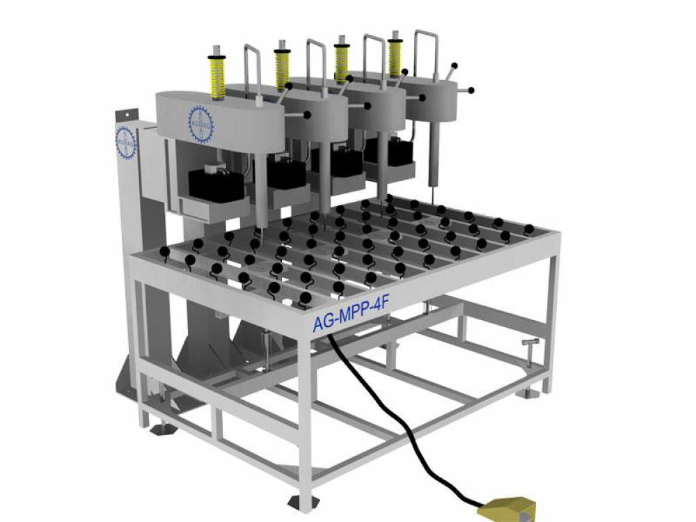 Mesa Posicionadora Pneumática para 4 Furadeiras