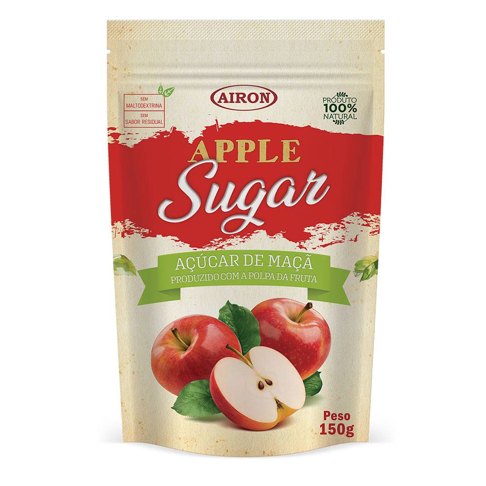 Apple sugar (açúcar de maçã) Airon - Pct. 150g