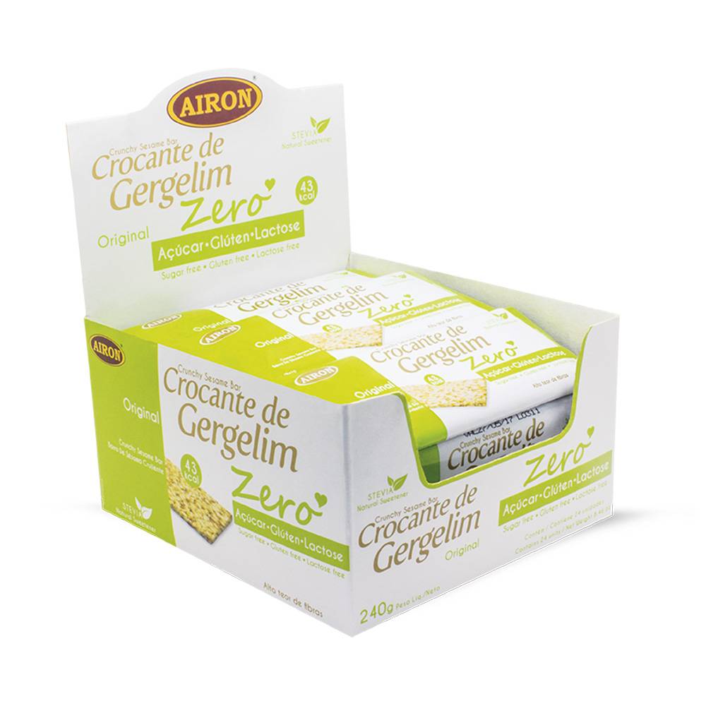 Crocante de gergelim original Airon - Dis. 24x10g