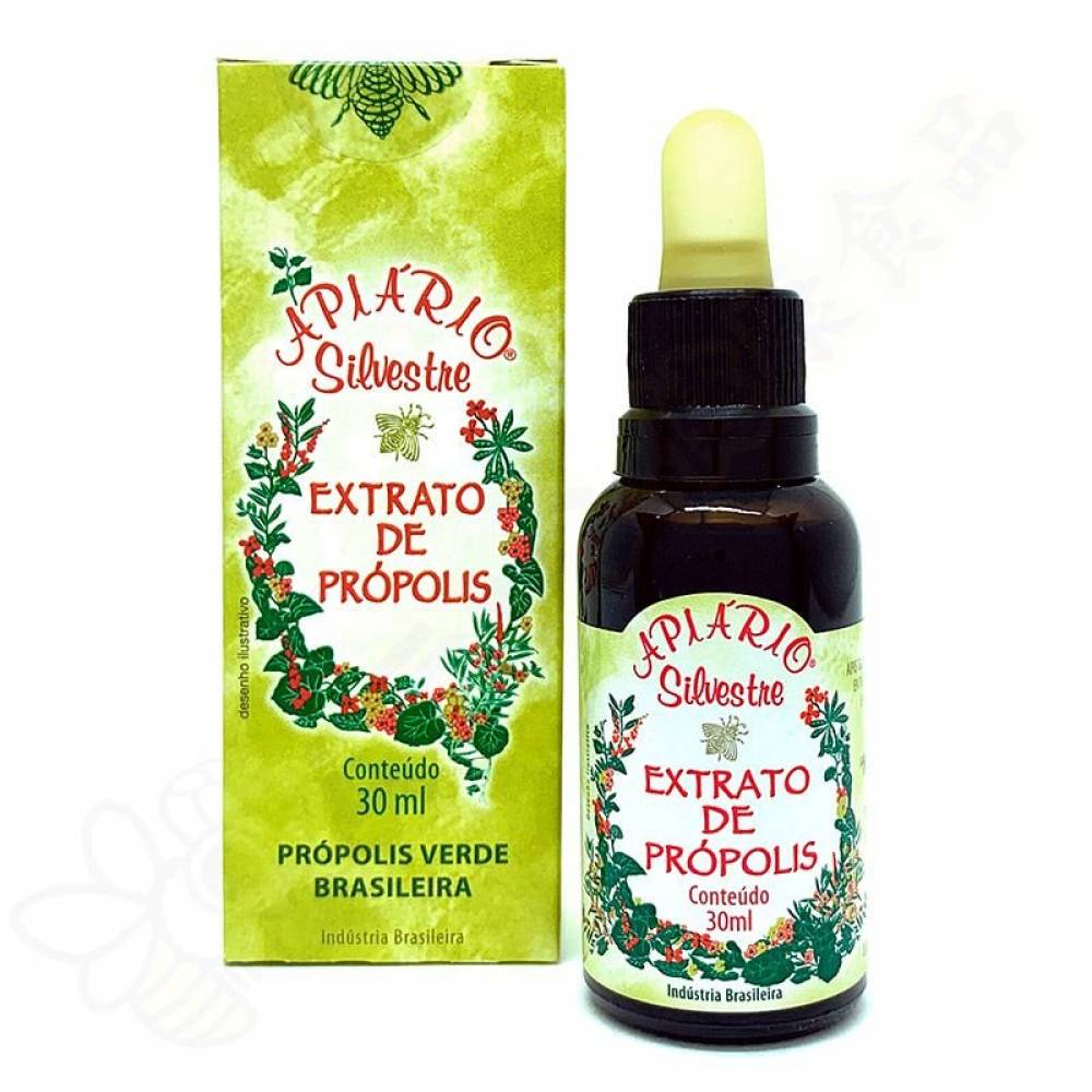 Extrato de própolis verde Apiário Silvestre - Frasco 30 ml
