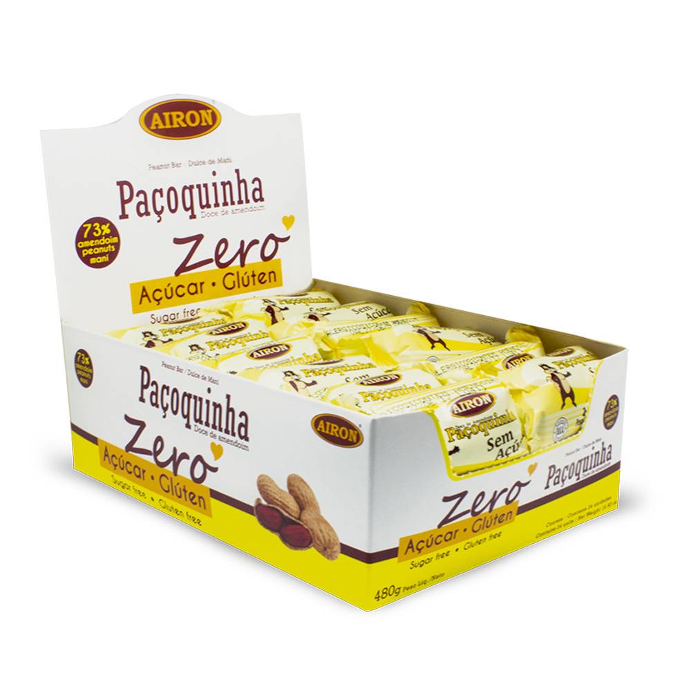 Paçoquinha zero Airon - Dis. 24x20g
