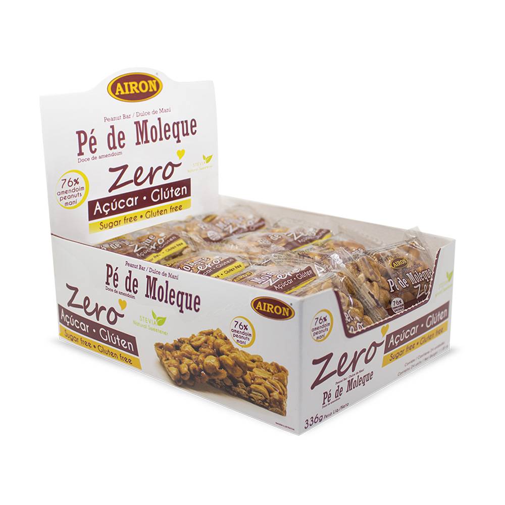 Pé de moleque zero Airon - Dis. 24x14g
