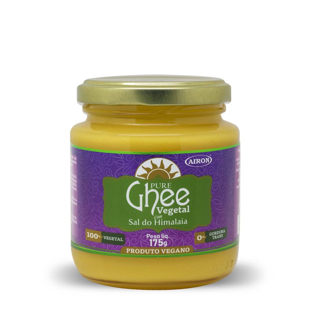 Pure ghee vegetal com sal do himalaia Airon - Pote 175g